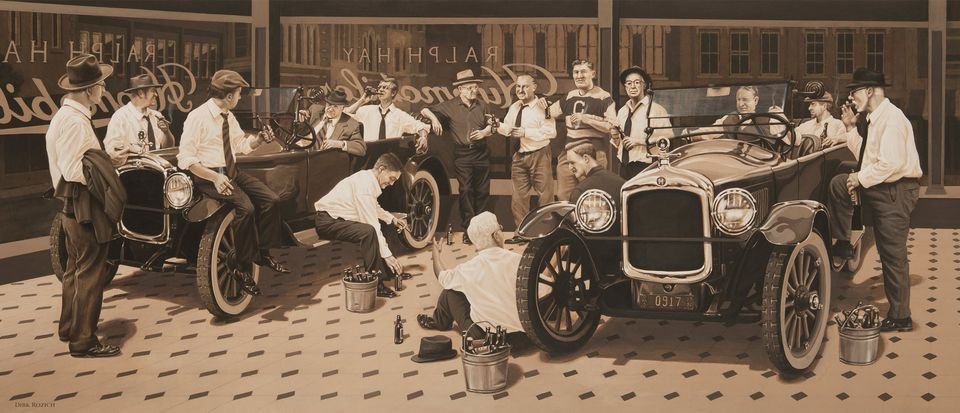 Ralph Hay’s Canton Car Sales Showroom — where the NFL was born.